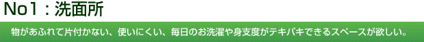 No1 : 洗面所